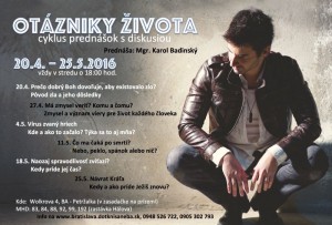 Otázniky života, prednášky 2016