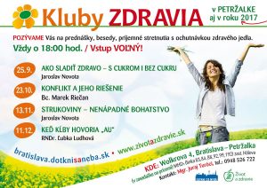Kluby zdravia, jeseň 2017